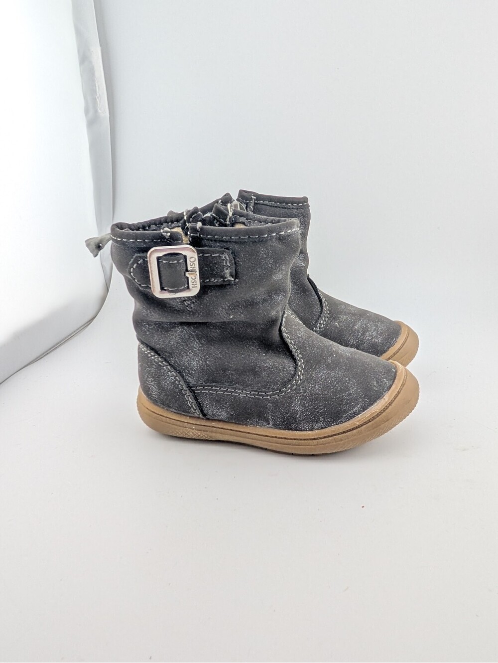 Osh Kosh B'gosh Size 4 Toddler Girls Skippy Gray Ankle Boots Shimmery